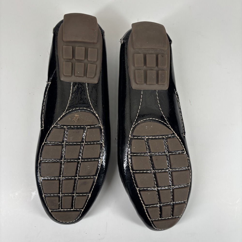 Clarks Dunbar Granby Women's US 8M Black Patent Leather Slip-On Loafers 66618 - Picture 6 of 16